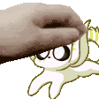 Ori Petting Cartoon Cat Sticker