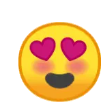 Smiling Heart Eyes Emoji Sticker