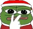 Pepe Santa Meme Twitch Emote Sticker