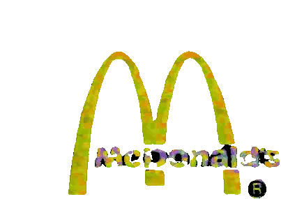 McDonald's Colorful Logo Transparent Sticker