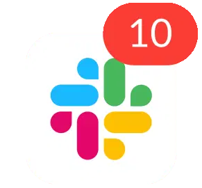 Slack Notification Count Sticker