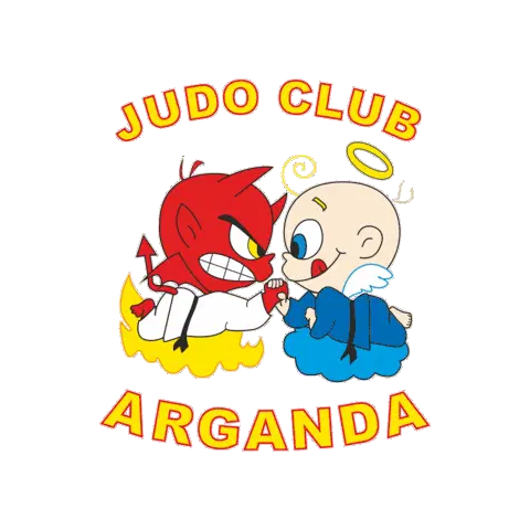 Judo Club Arganda Devil vs Angel Logo Sticker