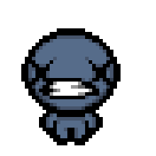 The Binding Of Isaac Blue Baby Flip Off Sticker