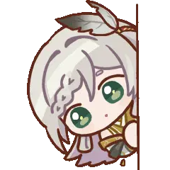 Yan Miao Peeking - Tower of Fantasy Sticker