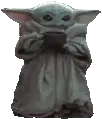 Baby Yoda Drinking Coffee