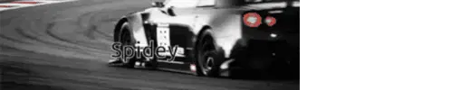 GTR 35 Race Car on Track - Drive Sticker