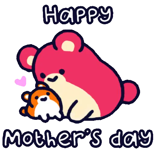 Poki Hamster Happy Mother's Day Sticker