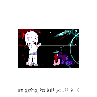Spinning Pixel Art: 'I'm Going to Kill You!'
