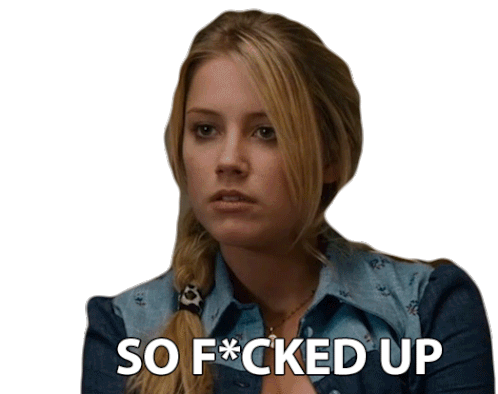 Amber Heard So F*cked Up Messed Up Sticker