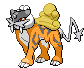 Raykou Pokémon Pixel Art Sticker