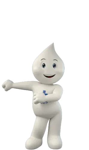 Zé Gotinha Smiling Mascot Sticker