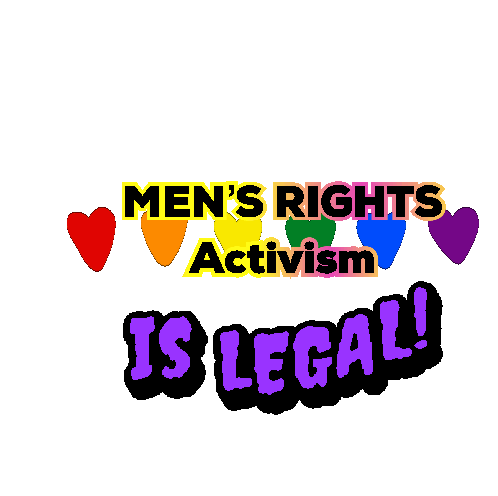 Men's Rights Activism Legal Gay Rainbow Sticker