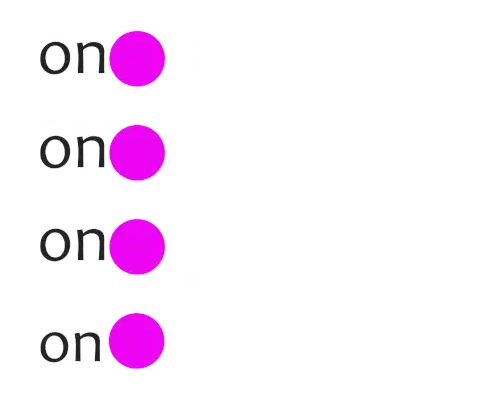 Academia Fitness 'On' Pink Circles Sticker