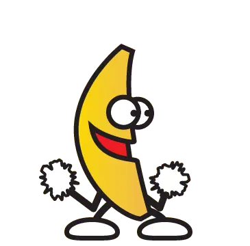 Dancing Banana with Pom-Poms - Peanut Butter Jelly Time