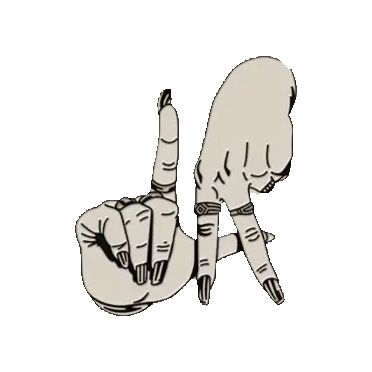 Estevan Oriol's LA Hands Gesture Sticker