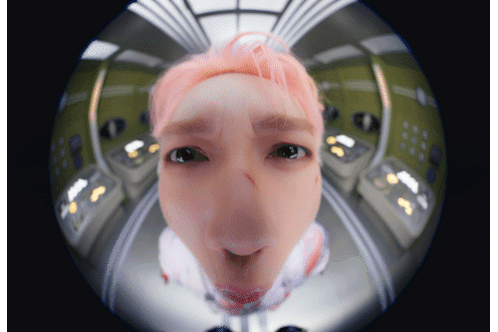 Jsol Dan Mat Funny Fisheye Face Sticker