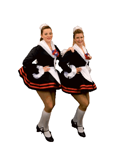 Two Women Performing French Dance