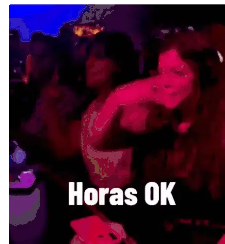 Horas Ok: Women Dancing in Club Sticker