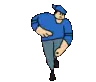 Arsenal Pixel Man Dance Sticker