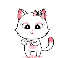 Ladymieu Gilaa: Cute Cat with Heart Sticker
