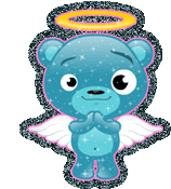 Angel Teddy Bear Hug Sticker