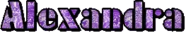 Animated Alexandra Letters Sticker