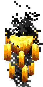 Animated Minecraft Blaze Sticker