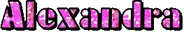 Letras Alexandra Animadas Sticker