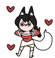 Ahri Alerta Fox Girl Sticker