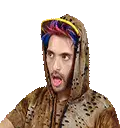 Brandon Rogers Surprised Face Sticker