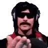 DrDisrespect Doc Arrive Blow Kiss Point Sticker