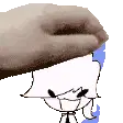 Dollar Character Getting Pat Animated Sticker