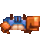Minecraft Pixel Art Crab Sticker