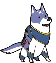 Palamute Armored Dog Animated Sticker