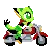 Animated 8bit Carol Tea Sticker