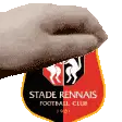 Stade Rennais Badge Held by Hand Sticker