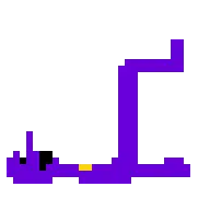 FNAF Purple Guy Leg Raise Sticker