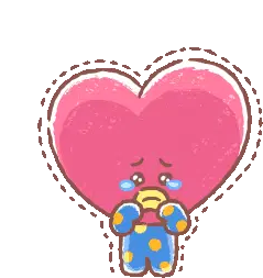 Crying Tata BT21 Sticker
