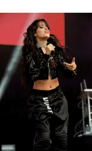 Camila Cabello Singing Live Performance Sticker