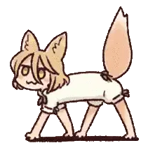 Touhou Tsukasa Kudamaki Fox Sticker