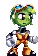 Freedom Planet Torque Idle Animation Sticker