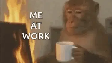 Monkey Working – work memes meme GIF free download no watermark 2026