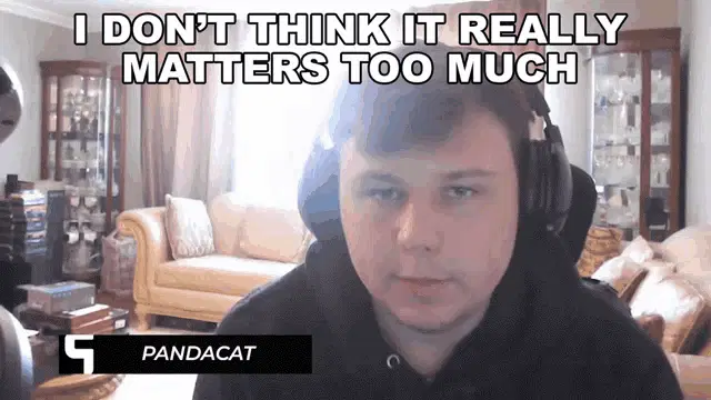 I Dont Think It Really Matters Too Much Pandacat
