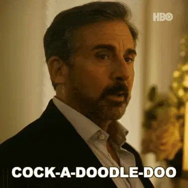 Cock-a-doodle-doo Steve Carell
