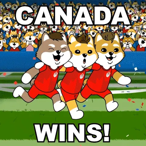 Canada Wins Allez Canada – free GIF download | meme platform | memes GIF