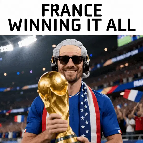 France is winning the world cup!