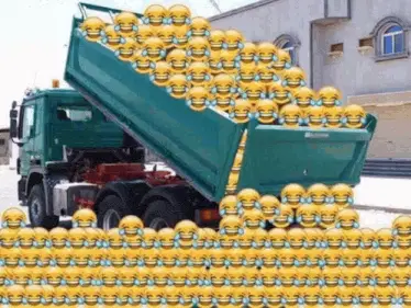 Laugh Truck Dump Truck Unloading Crying Laughing Emojis