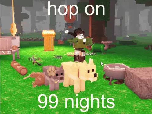 99 Nights In The Forest Hop On