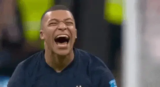 Mbappe laughing World Cup 2022