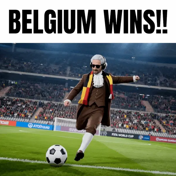 Belgium soccer wins!